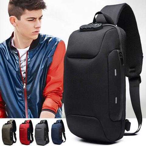 Anti-theft Backpack With 3-Digit Lock - shoebagsarea