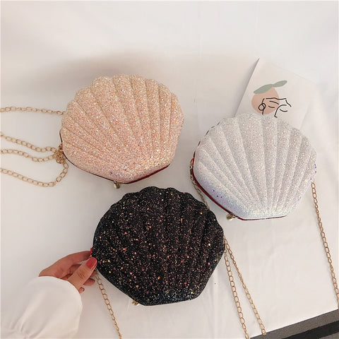 Cute Sequins Small Shell Bag - shoebagsarea